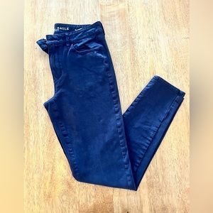 American Eagle Jeans, Women’s size 8, Dark Blue Skinny Hi- Rise Jegging